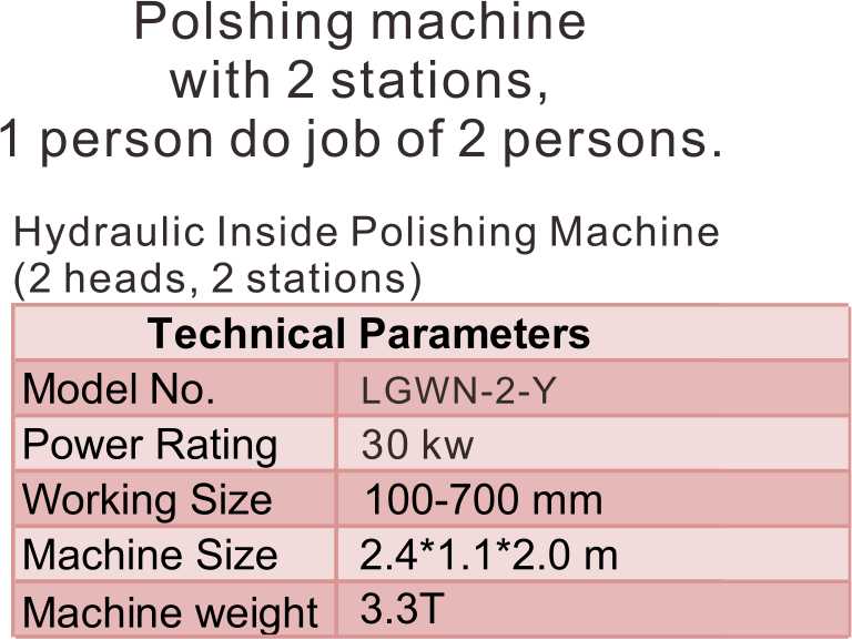 Hydraulic Inside Polishing Machine (2 heads, 2 stations)2